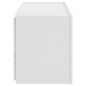 vidaXL Mueble de TV de pared con luces LED blanco 80x35x41 cm