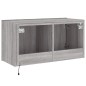vidaXL Mueble de TV de pared con luces LED gris Sonoma 80x35x41 cm vidaXL Mueble de TV de pared con luces LED gris Sonoma 80x35x41 cm