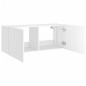 vidaXL Mueble de TV de pared con luces LED blanco 100x35x41 cm vidaXL Mueble de TV de pared con luces LED blanco 100x35x41 cm