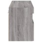 vidaXL Mueble de TV de pared con luces LED gris Sonoma 80x30x40 cm vidaXL Mueble de TV de pared con luces LED gris Sonoma 80x30x40 cm