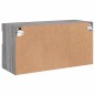 vidaXL Mueble de TV de pared con luces LED gris Sonoma 80x30x40 cm vidaXL Mueble de TV de pared con luces LED gris Sonoma 80x30x40 cm