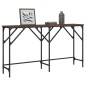 vidaXL Mesa consola madera de ingeniería roble marrón 140x29x75 cm
