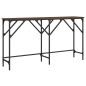 vidaXL Mesa consola madera de ingeniería roble marrón 140x29x75 cm