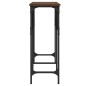 vidaXL Mesa consola madera de ingeniería roble marrón 140x29x75 cm