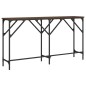 vidaXL Mesa consola madera de ingeniería roble marrón 140x29x75 cm
