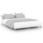 vidaXL Estructura de cama madera contrachapada blanco brillo 120x200cm vidaXL Estructura de cama madera contrachapada blanco brillo 120x200cm