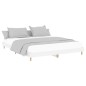 vidaXL Estructura de cama madera contrachapada blanco brillo 120x200cm vidaXL Estructura de cama madera contrachapada blanco brillo 120x200cm