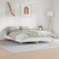 vidaXL Estructura de cama madera contrachapada blanco brillo 120x200cm vidaXL Estructura de cama madera contrachapada blanco brillo 120x200cm