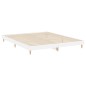 vidaXL Estructura de cama madera contrachapada blanco brillo 120x200cm vidaXL Estructura de cama madera contrachapada blanco brillo 120x200cm