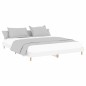 vidaXL Estructura de cama madera contrachapada blanco brillo 200x200cm