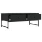 vidaXL Mesa de centro madera de ingeniería negro 101x49x39,5 cm vidaXL Mesa de centro madera de ingeniería negro 101x49x39,5 cm
