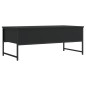 vidaXL Mesa de centro madera de ingeniería negro 101x49x39,5 cm vidaXL Mesa de centro madera de ingeniería negro 101x49x39,5 cm