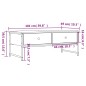 vidaXL Mesa de centro madera de ingeniería negro 101x49x39,5 cm vidaXL Mesa de centro madera de ingeniería negro 101x49x39,5 cm