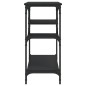vidaXL Mesa consola con estantes negro 100x35x75 cm vidaXL Mesa consola con estantes negro 100x35x75 cm