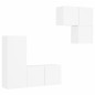 vidaXL Muebles de TV de pared 4 piezas madera de ingeniería blanco vidaXL Muebles de TV de pared 4 piezas madera de ingeniería blanco