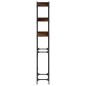 vidaXL Estantería lavadora madera ingeniería roble humo 67x25x163 cm vidaXL Estantería lavadora madera ingeniería roble humo 67x25x163 cm