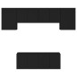 vidaXL Muebles de TV de pared 6 piezas madera de ingeniería negro vidaXL Muebles de TV de pared 6 piezas madera de ingeniería negro