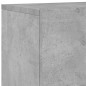 vidaXL Muebles de TV de pared 6 pzas madera ingeniería gris hormigón