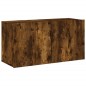 vidaXL Muebles de TV de pared 5 pzas madera ingeniería roble ahumado vidaXL Muebles de TV de pared 5 pzas madera ingeniería roble ahumado