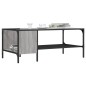 vidaXL Mesa centro estante madera ingeniería Sonoma gris 100x51x40 cm vidaXL Mesa centro estante madera ingeniería Sonoma gris 100x51x40 cm