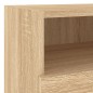vidaXL Muebles de TV de pared 5 pzas madera de ingeniería roble Sonoma