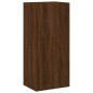 vidaXL Muebles de TV de pared 5 pzas madera de ingeniería marrón roble