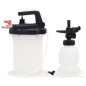 vidaXL Purgador de frenos blanco y negro 3 l