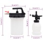 vidaXL Purgador de frenos blanco y negro 3 l