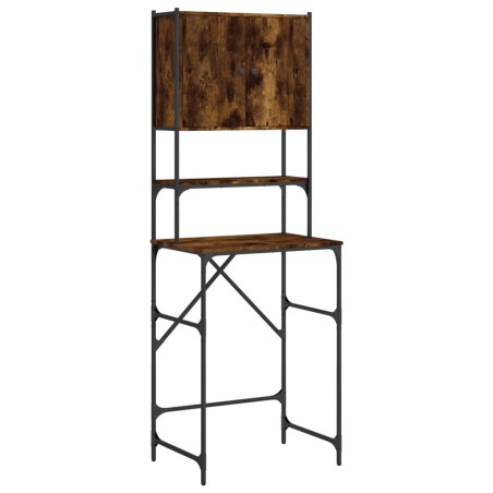 vidaXL Armario de lavadora color roble ahumado 68x48,5x194 cm