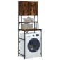 vidaXL Armario de lavadora color roble ahumado 68x48,5x194 cm