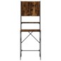 vidaXL Armario de lavadora color roble ahumado 68x48,5x194 cm