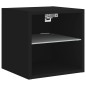 vidaXL Muebles de TV de pared con LED 8 pzas madera ingeniería negro vidaXL Muebles de TV de pared con LED 8 pzas madera ingeniería negro