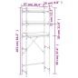 vidaXL Estantería lavadora madera ingeniería roble marrón 67x25x163 cm vidaXL Estantería lavadora madera ingeniería roble marrón 67x25x163 cm