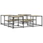 vidaXL Mesa de centro madera de ingeniería roble Sonoma 121x121x40 cm vidaXL Mesa de centro madera de ingeniería roble Sonoma 121x121x40 cm