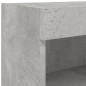 vidaXL Muebles TV pared con LED 8 pzas madera ingeniería gris hormigón