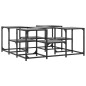 vidaXL Mesa de centro madera de ingeniería gris Sonoma 91x91x40 cm