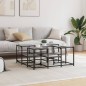 vidaXL Mesa de centro madera de ingeniería gris Sonoma 91x91x40 cm