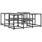 vidaXL Mesa de centro madera de ingeniería gris Sonoma 91x91x40 cm