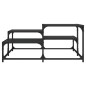 vidaXL Mesa de centro madera de ingeniería negra 87,5x87,5x40 cm