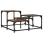 vidaXL Mesa de centro madera de ingeniería roble ahumado 68x68x40 cm vidaXL Mesa de centro madera de ingeniería roble ahumado 68x68x40 cm