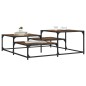 vidaXL Mesa de centro madera de ingeniería roble ahumado 107x107x40 cm vidaXL Mesa de centro madera de ingeniería roble ahumado 107x107x40 cm