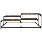 vidaXL Mesa de centro madera de ingeniería roble ahumado 107x107x40 cm vidaXL Mesa de centro madera de ingeniería roble ahumado 107x107x40 cm