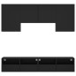 vidaXL Muebles de TV de pared 5 piezas madera de ingeniería negro vidaXL Muebles de TV de pared 5 piezas madera de ingeniería negro