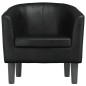 vidaXL Sillón cuero sintético negro vidaXL Sillón cuero sintético negro