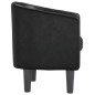 vidaXL Sillón cuero sintético negro vidaXL Sillón cuero sintético negro