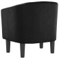 vidaXL Sillón cuero sintético negro vidaXL Sillón cuero sintético negro