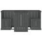 vidaXL Juego de balcón 2 plazas madera maciza de pino gris vidaXL Juego de balcón 2 plazas madera maciza de pino gris