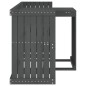 vidaXL Juego de balcón 2 plazas madera maciza de pino gris vidaXL Juego de balcón 2 plazas madera maciza de pino gris