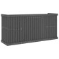 vidaXL Juego de balcón 2 plazas madera maciza de pino gris vidaXL Juego de balcón 2 plazas madera maciza de pino gris