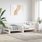 vidaXL Sofá cama extraíble madera maciza de pino blanco 2x(80x200) cm vidaXL Sofá cama extraíble madera maciza de pino blanco 2x(80x200) cm
